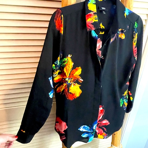 Mossimo Supply Co. Tops - Black Floral Blouse